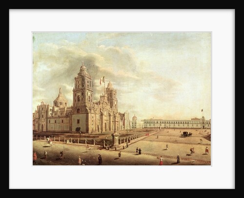 The Catedral Metropolitana and the Palacio Nacional by Pedro Gualdi