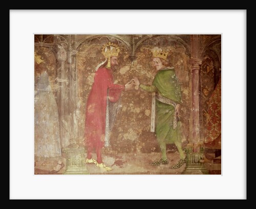 The Holy Roman Emperor Charles IV receiving a thorn from the crown of Christ from the French king, Jean II by Nikolaus Wurmser