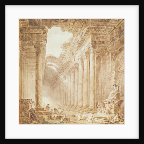A Colonnade in Ruins, 1780 by Hubert Robert