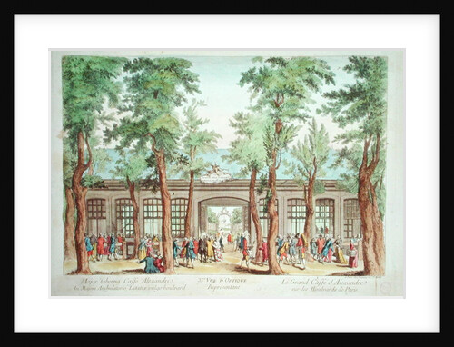 The Grand Cafe Royal d'Alexandre, Boulevard du Temple, Paris by French School