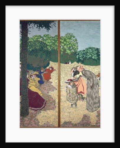 The Public Gardens: Young Girls Playing and the Interrogation, 1894 by Edouard Vuillard