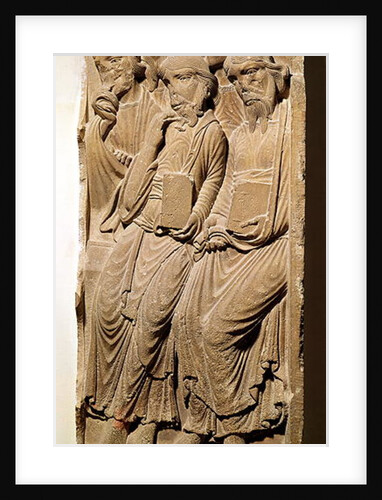 Relief depicting apostles by French School