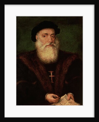 Portrait presumed to be of Vasco da Gama, c.1524 by Portuguese School