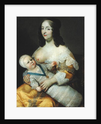 The Dauphin Louis of France and his Nursemaid, Dame Longuet de la Giraudiere, c.1638 by Henri and Charles (1604-92) (school of) Beaubrun