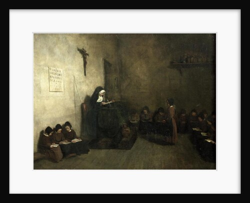 Interior of a School for Orphaned Girls, 1850 by Francois Bonvin