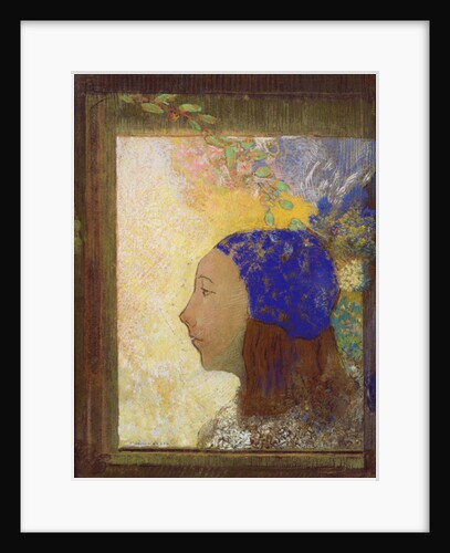 Young Girl in a Blue Bonnet, after 1890 by Odilon Redon