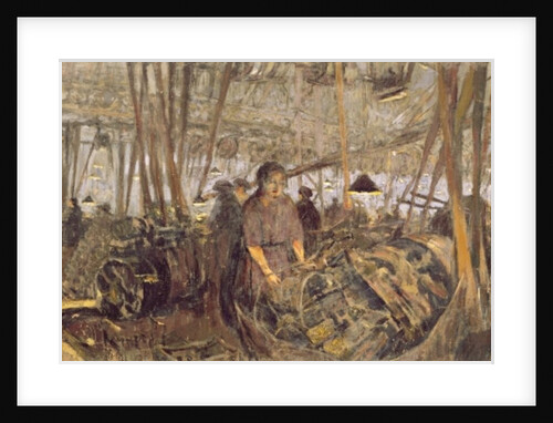 Interior of a Munitions Factory: The Forge, 1916-17 by Edouard Vuillard
