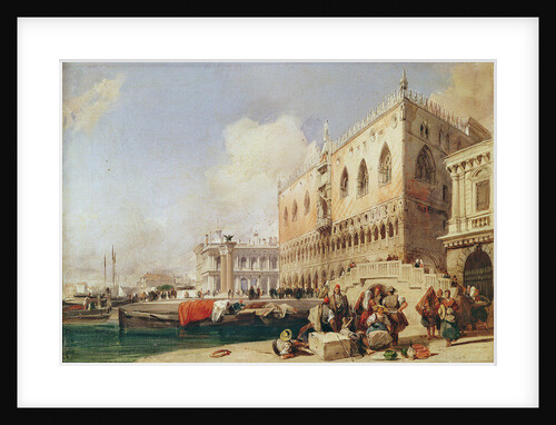 View of Venice. The Riva degli Schiavoni and the Doge's Palace by Richard Parkes Bonington