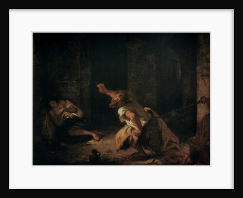 The Prisoner of Chillon, 1834 by Ferdinand Victor Eugene Delacroix