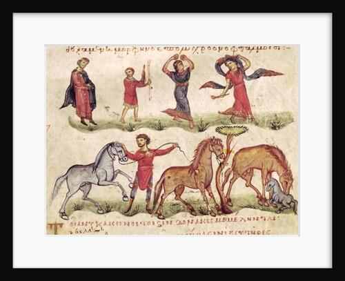 Ms Grec 479 Horse Trainers by Italian School