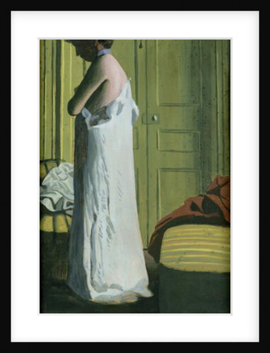 Nude in an Interior, Woman Removing her Shirt, 1900 by Felix Edouard Vallotton