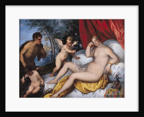 Venus and Pan by J. & Rottennhammer Hans I Brueghel