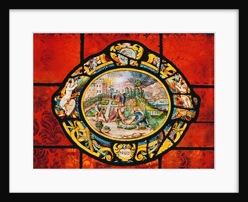 Window depicting March, from Montigny by French School