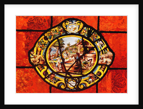 Window depicting September, from Montigny by French School
