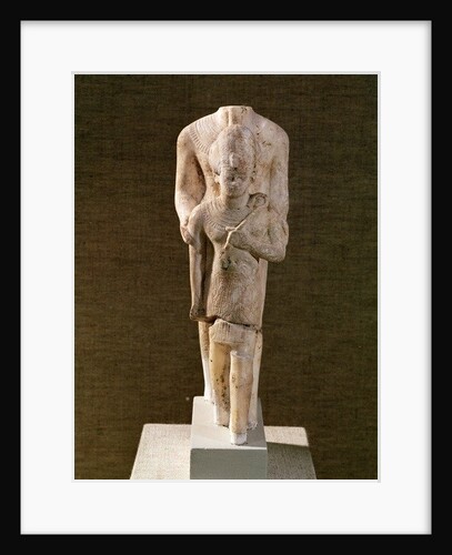 Amun protecting Amenhotep III from the Temple of Amun, Karnak by Egyptian 18th Dynasty