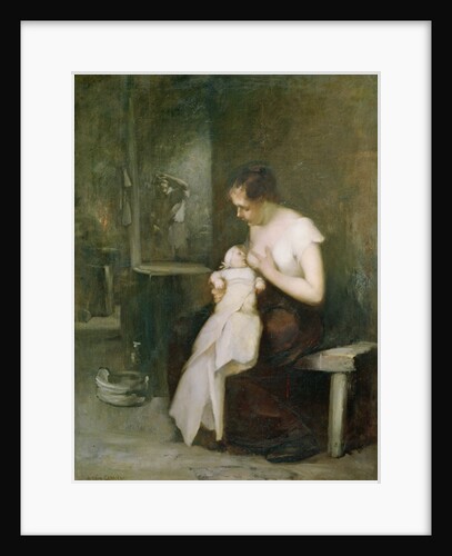 Young Mother, study for a painting for the Salon of 1879 by Eugene Carriere