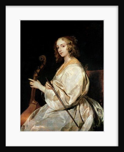 Young Woman Playing a Viola da Gamba by Anthony van Dyck