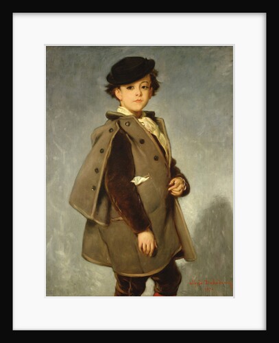 Edmond Dehodencq wearing an Inverness cape, 1872 by Alfred Dehodencq