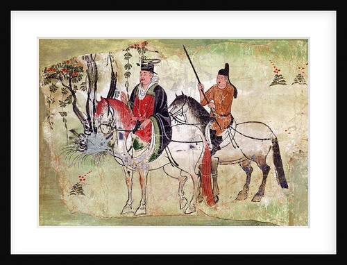 Two Horsemen in a Landscape or, The Boddhisatva and his Equerry, Tang Period by School Chinese