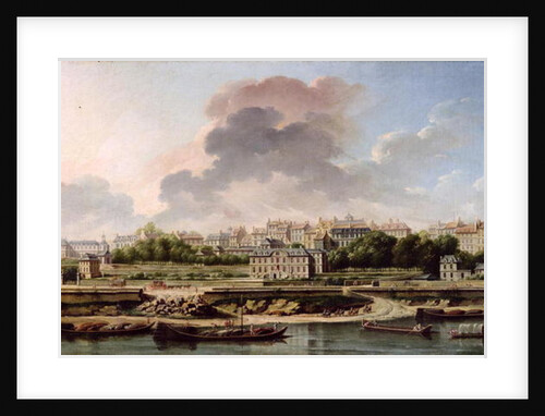 The Quay and Village of Passy in 1757 by Nicolas Raguenet