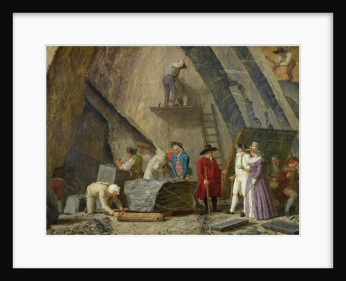 Extracting Sainte-Anne Marble from a Quarry by Leonard Defrance