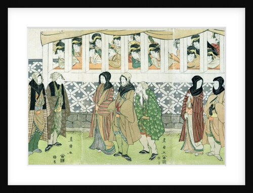 Actors Walking by Utagawa Toyokuni