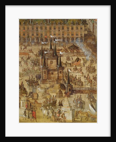 The Place Royale and the Carrousel in 1612 by French School