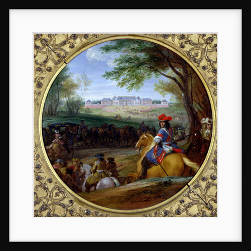 View of the Palace of Versailles in 1669 by Adam Frans van der Meulen