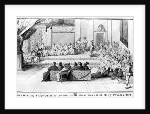 The Assembly of the Blois Estates convened on the 29th February 1588 by Henri III, King of France, after 1588 by French School