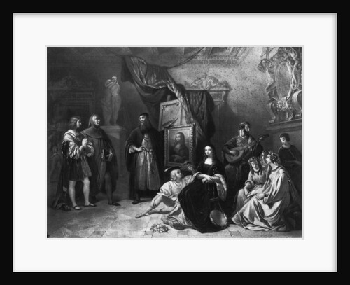 Leonardo da Vinci painting the Gioconda by Aimee Brune