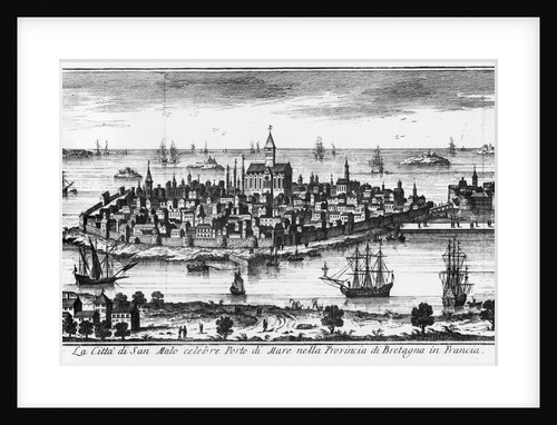 View of St. Malo by Italian School