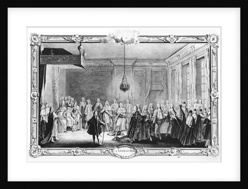 The Levee of King Louis XV by French School