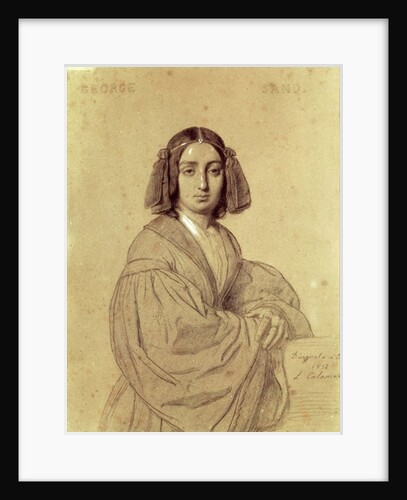 Portrait of George Sand, 1837 by Luigi Calamatta