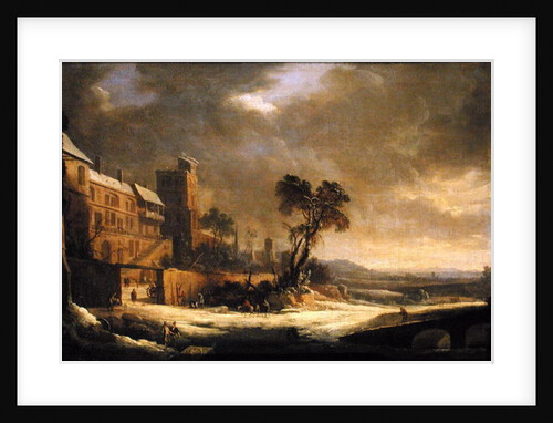 The Month of January, Snow Effect, 1699 by Antoine Pierre the Younger Patel