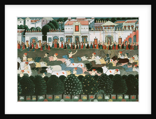 Returning to the Cowshed 8:l'heure du retour a l'etable; by Indian School