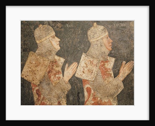 Two crusaders of the Minutolo family by Pietro Cavallini