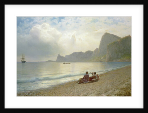On the Beach, 1884 by Lef Feliksovich Lagorio