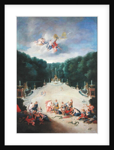 The Groves of Versailles. View of the Arc de Triomphe and France Triumphant with Nymphs Chaining Captives before Venus and Mars, 1688 by Jean the Younger Cotelle