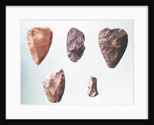 Prehistoric stone tools by Paleolithic Paleolithic