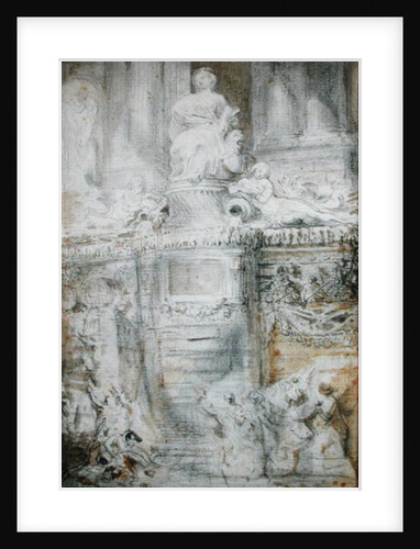 The Fountain on the Rue de Grenelle, 1777 by Gabriel de Saint-Aubin