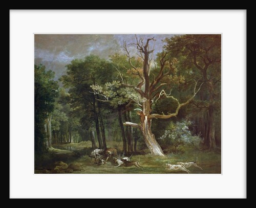 Wolf Hunt in the Forest of Saint-Germain, 1748 by Jean-Baptiste Oudry