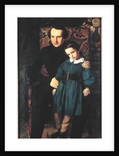 Victor Hugo and his Son, Francois-Victor, 1836 by Auguste de Chatillon