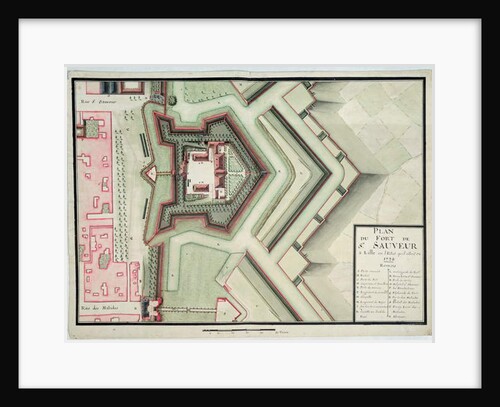 Fort of Saint-Sauveur, Lille, in 1728 by Claude Masse