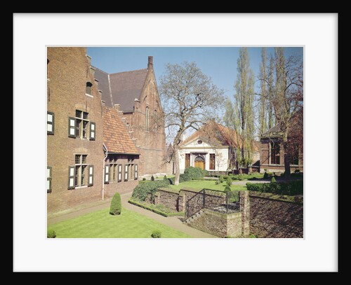 View of the House of the Abbess, the refectory and a dormitory by School Flemish