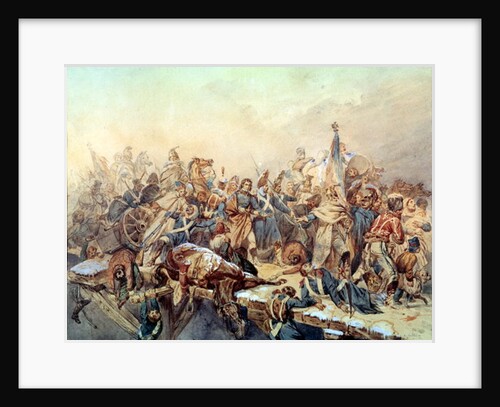 Dominique Larrey crossing the Bérézina, November 1812 by Alexandre Solde