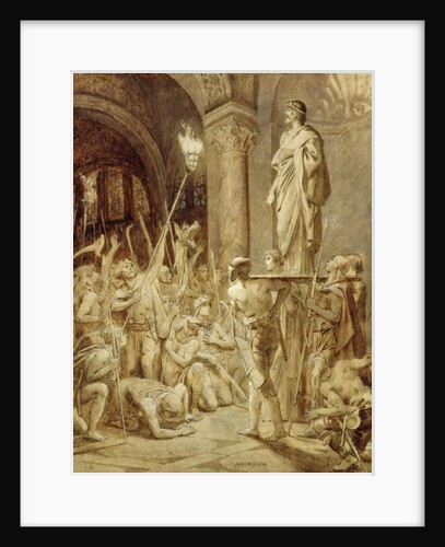 Clovis Carried on his Shield by Joseph Paul Blanc