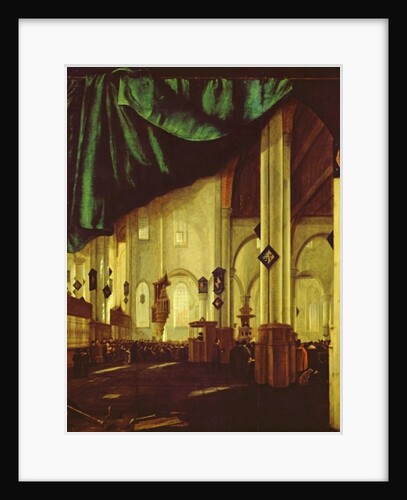 Interior of the Protestant Church in Delft, after 1665 by Cornelis de Man