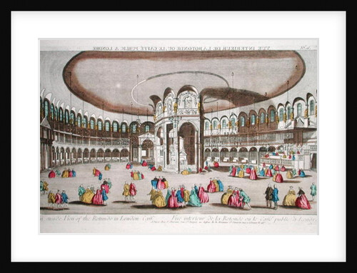 Interior of the Rotunda, Ranelagh House, London by French School