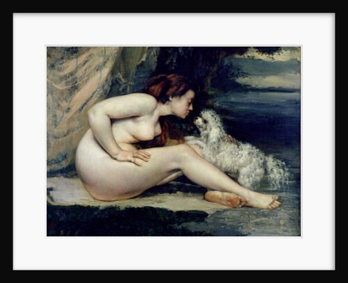 Female Nude with a Dog 1861-62 by Gustave Courbet