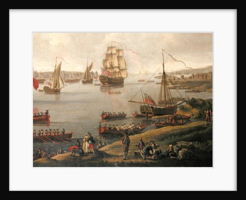 View of the Thames by English School